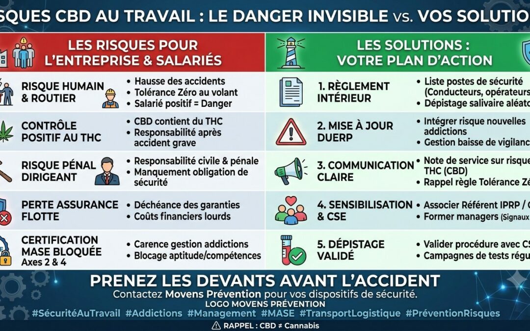 Cannabis et CBD au travail : Le piège juridique et humain qui menace votre entreprise