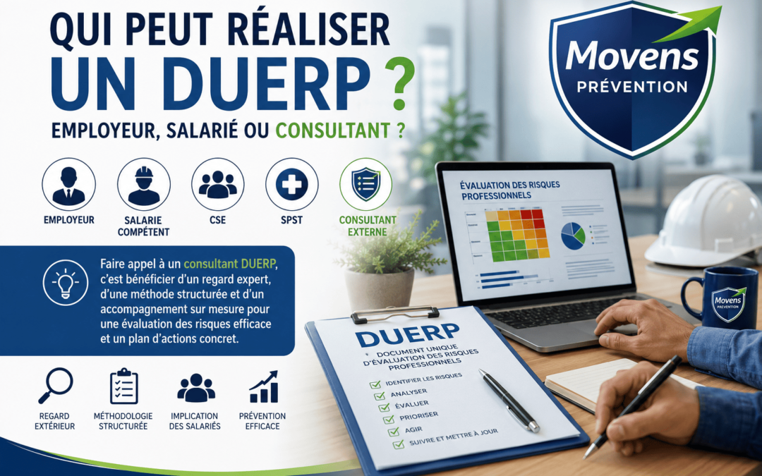 Qui peut réaliser un DUERP ? Employeur, salarié ou consultant ?